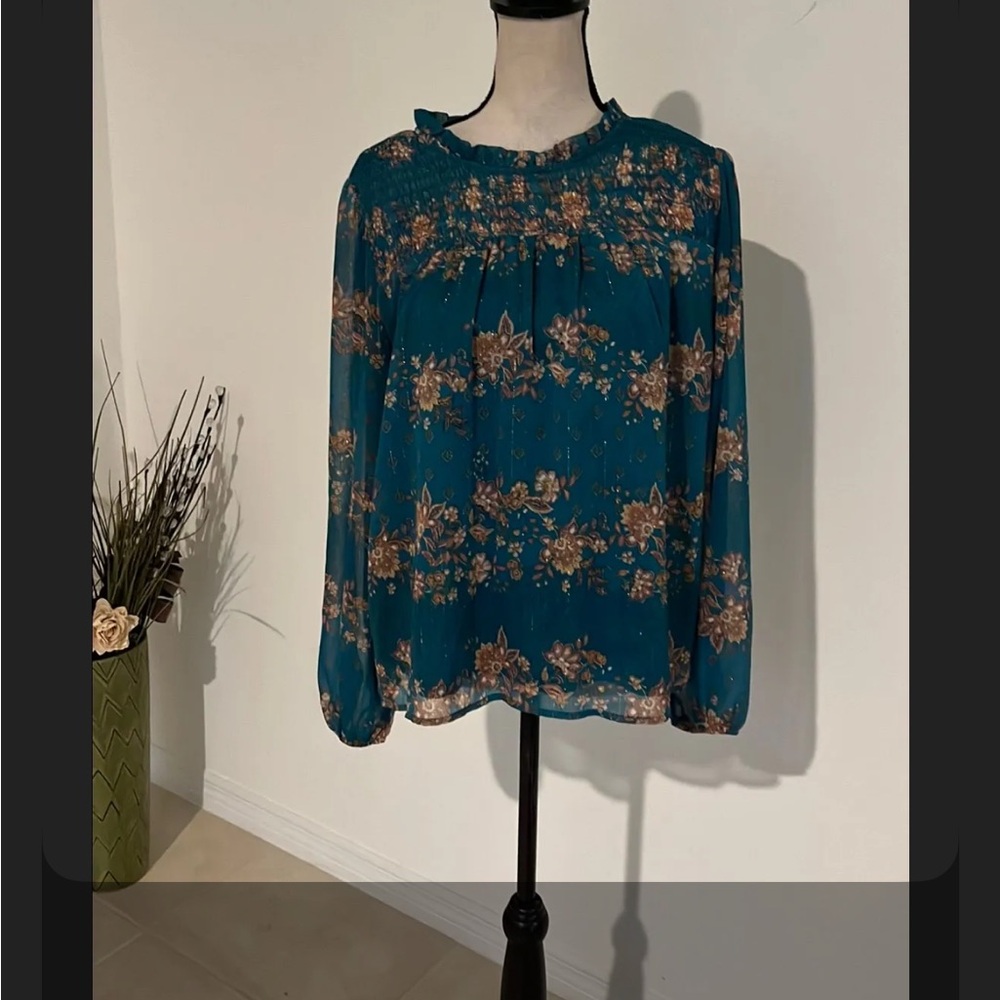 SC society large floral shirt no stretch 835